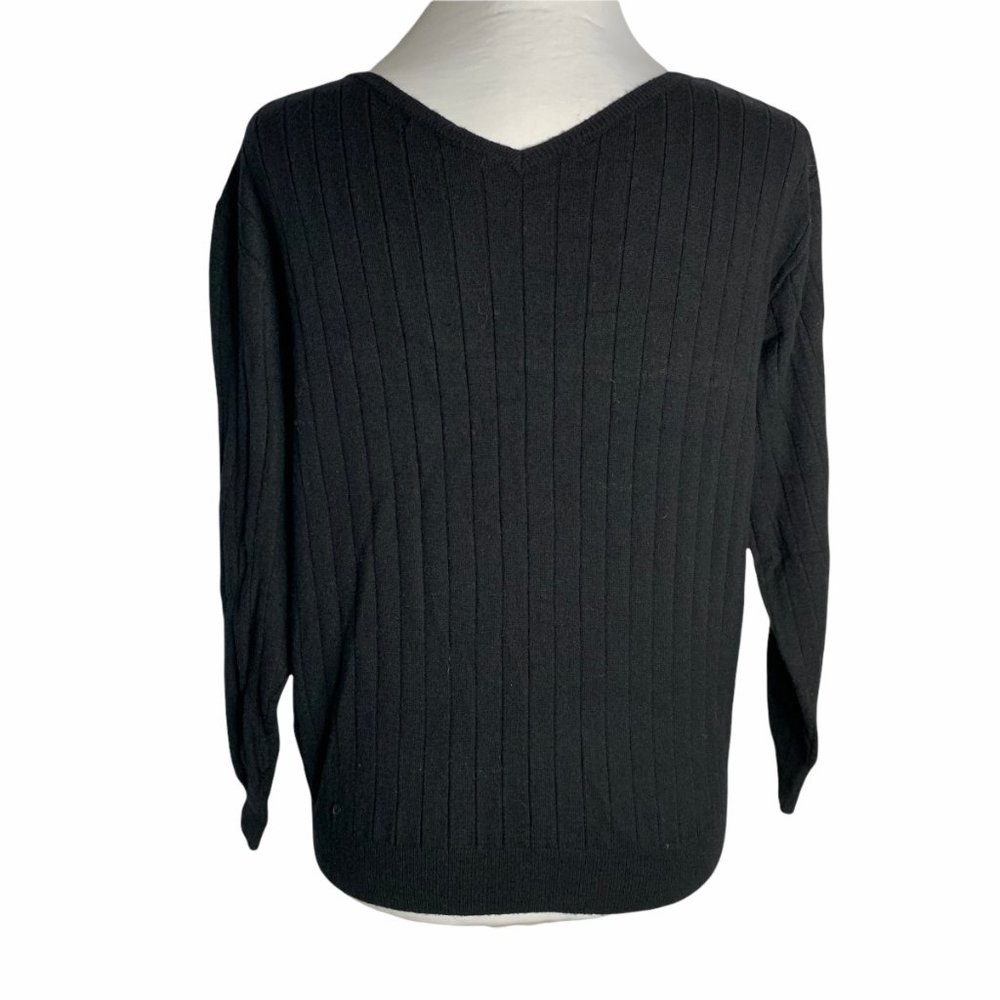 Japanese One Way Ribbed Knit Pullover Sweater 18PE - Picture 4 of 6